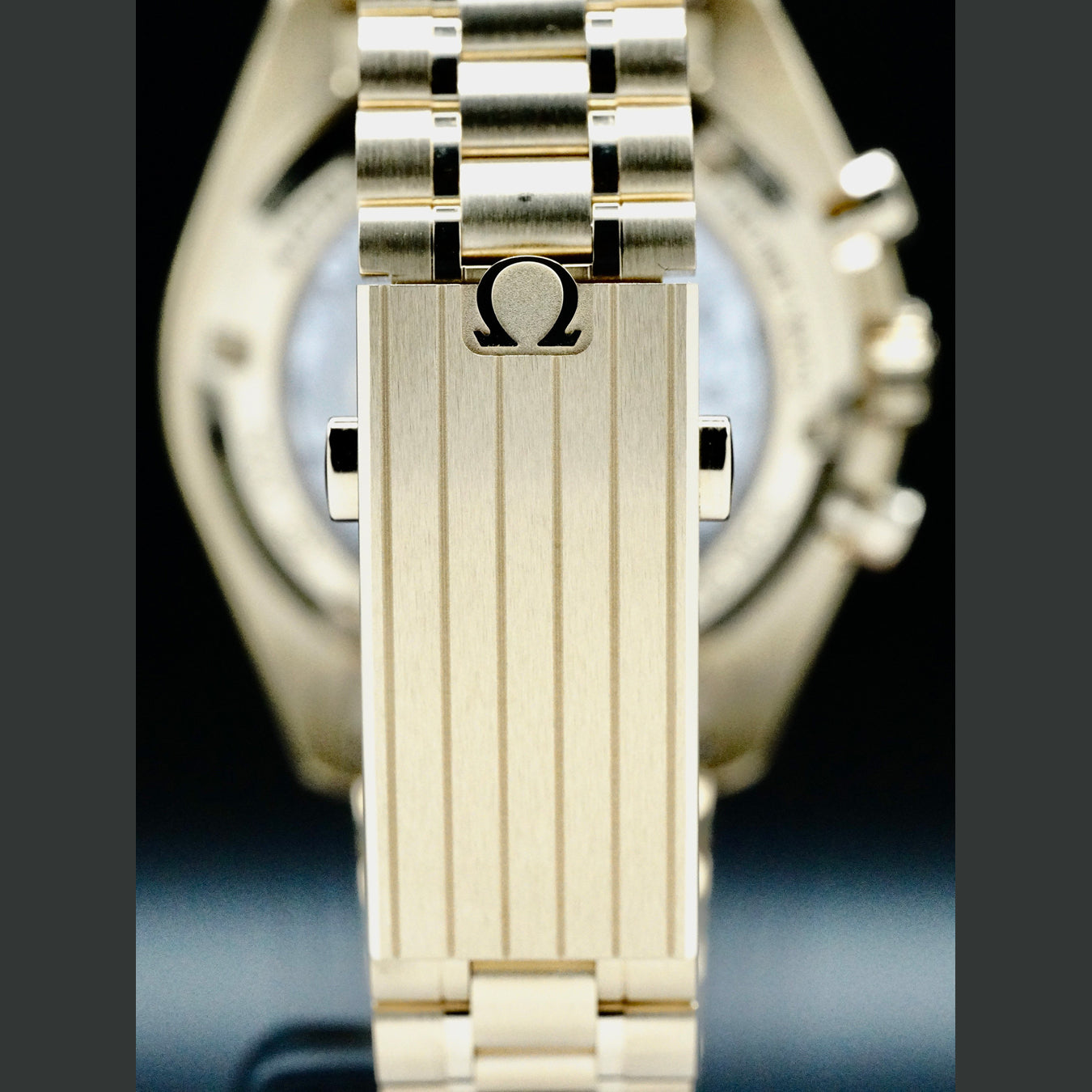 Omega 310.60.42.50.99.002 Speedmaster Moonwatch Professional Master Chronometer Moonshine Gold Dial on Bracelet