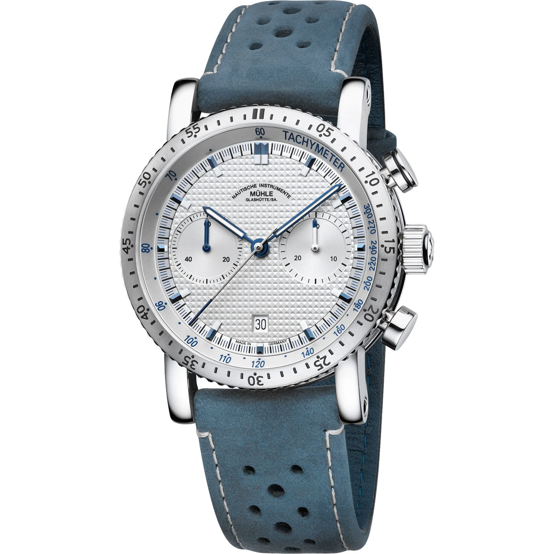 Mühle Glashütte Teutonia Sport I Clous de Paris M1-29-65-LB-II