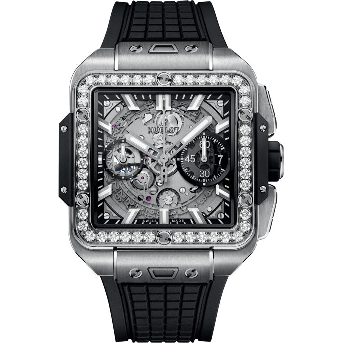 Hublot Square Bang Unico Titanium Diamonds