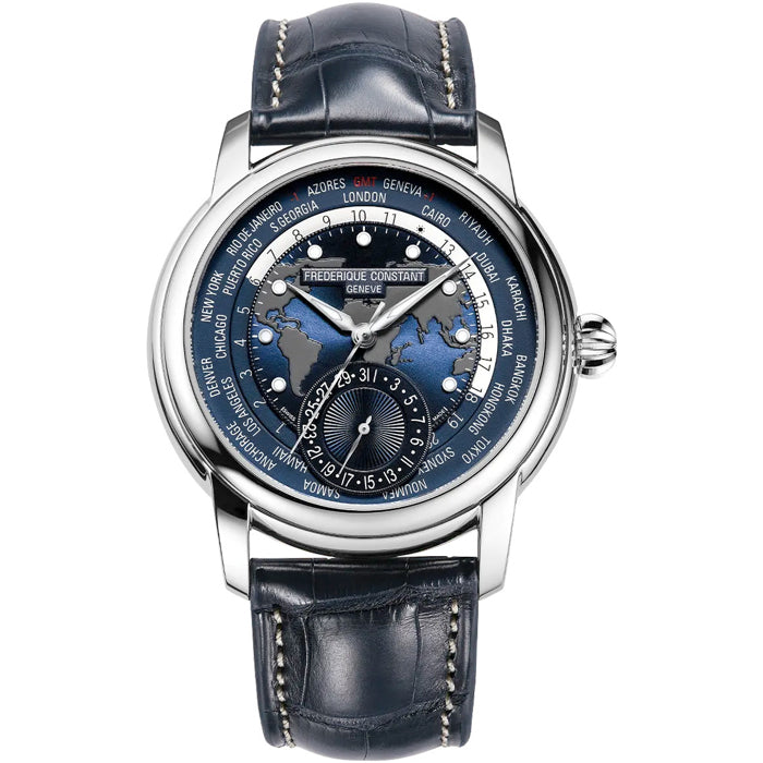 Frederique Constant Manufacture Classic Worldtimer FC-718NWM4H6 Blue Dial