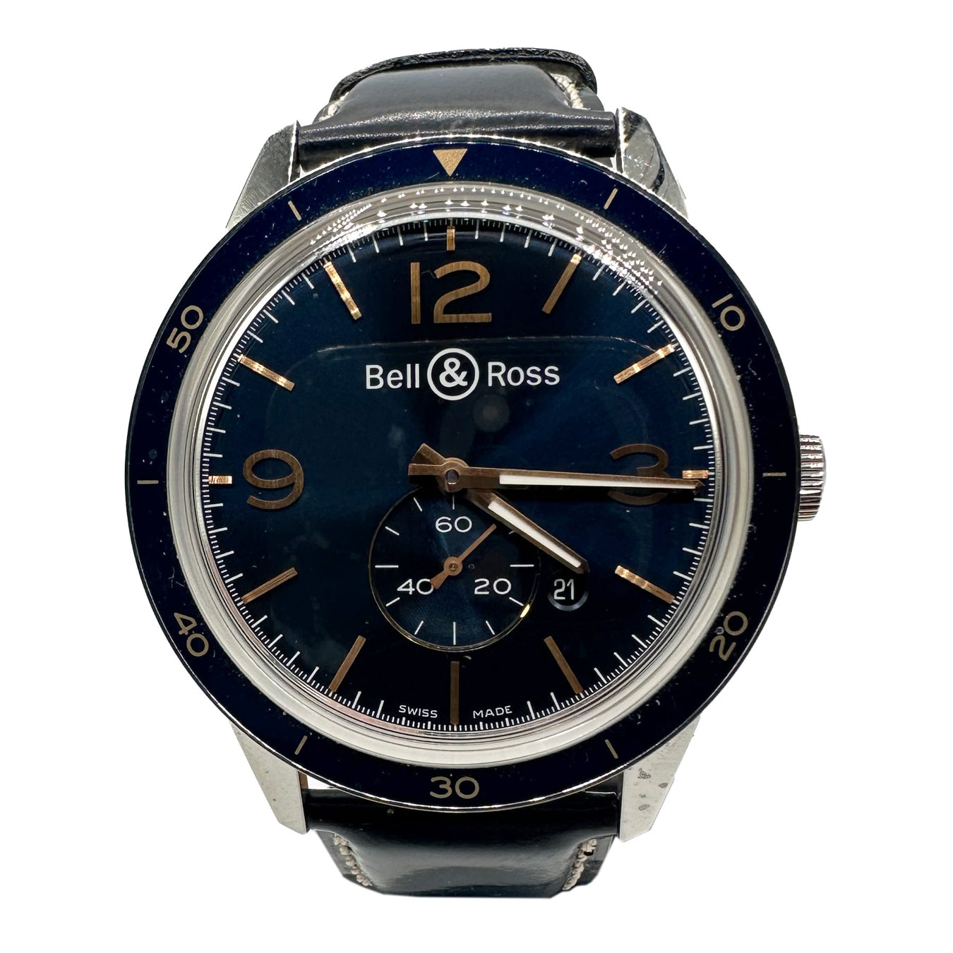 Bell & Ross BR 123 Aeronavale BRV123-BLU-ST/SCA