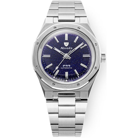 Nivada Grenchen F77 Steel Dark Blue Aventurine