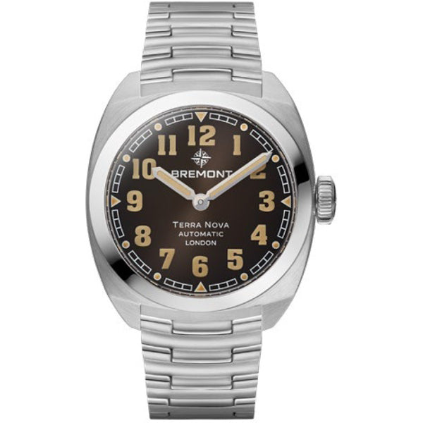 Bremont TN38-ND-SS-BK-B Terra Nova Black Dial on Bracelet