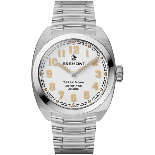 Bremont TN38-ND-SS-WH-B Terra Nova White Dial on Bracelet