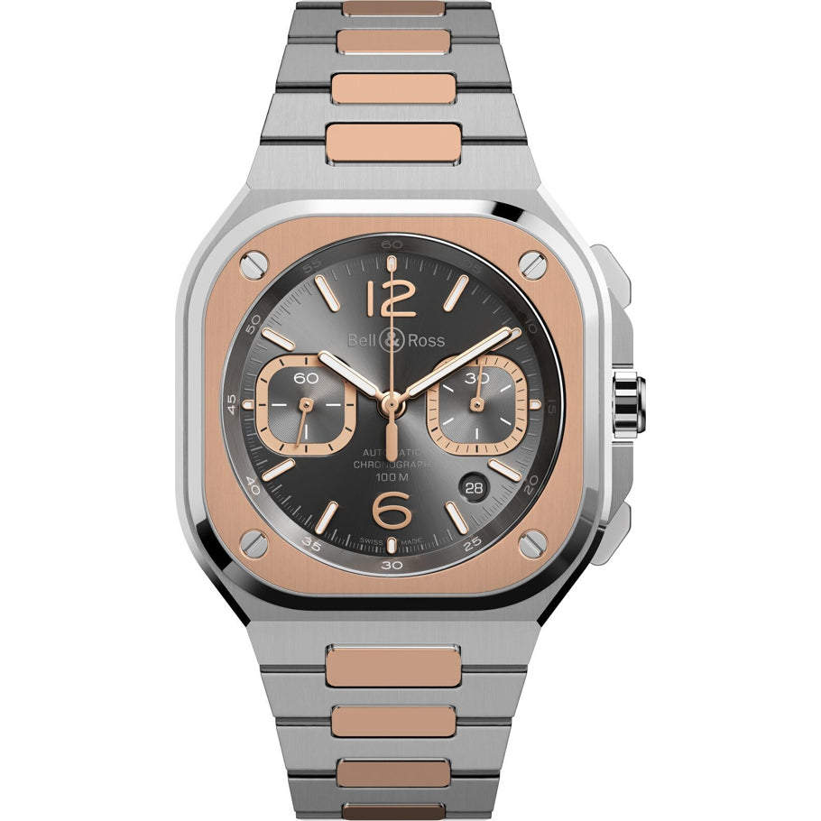 Bell & Ross BR 05 Chrono Grey Steel and Gold