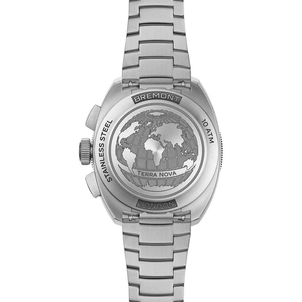 Bremont TN42-CHR-SS-BK-B Terra Nova 42.5 Chrono Black Dial on Bracelet