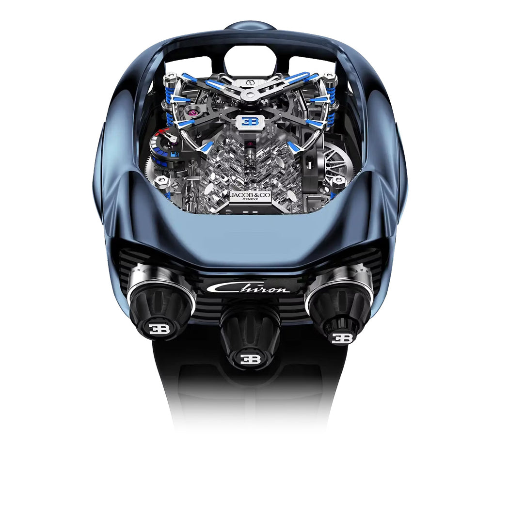 Jacob & Co. Bugatti Chiron Tourbillon Titanium Blue