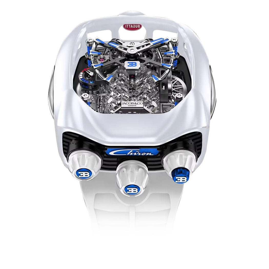 Jacob & Co. Bugatti Chiron Tourbillon Titanium White