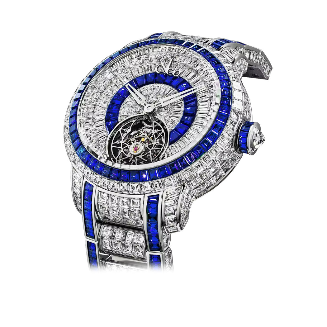 Jacob & Co. Caviar Tourbillon White Diamonds and Blue Sapphires