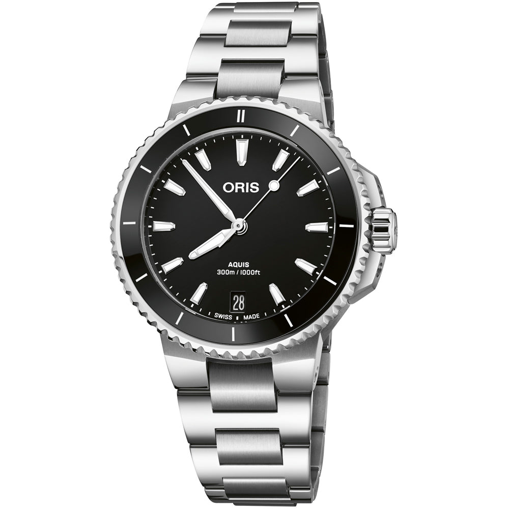 Oris Aquis Date Black Dial on Bracelet