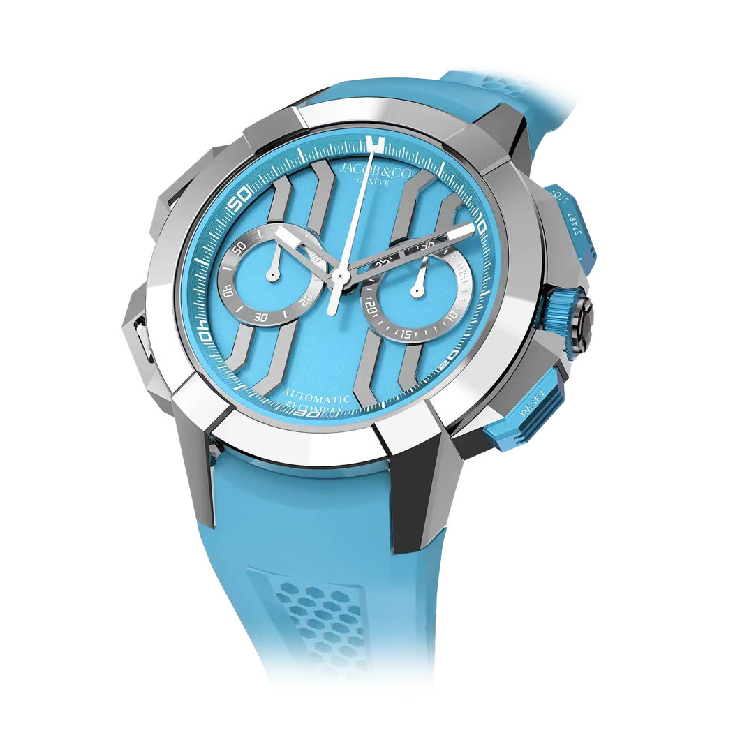 Jacob & Co. Epic X Chronograph Titanium Light Blue