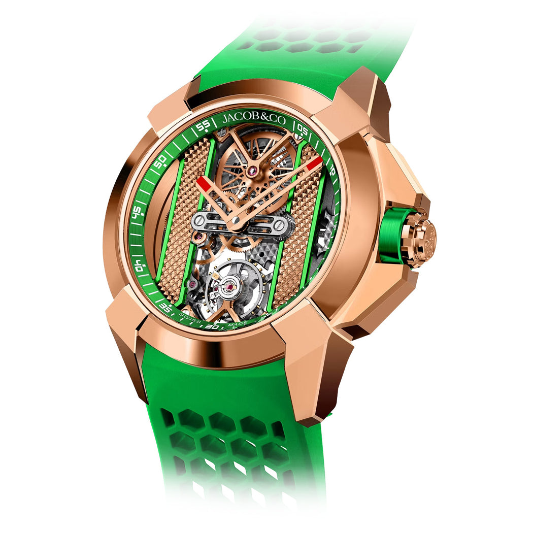 Jacob & Co. Epic X Bridges Rose Gold Green