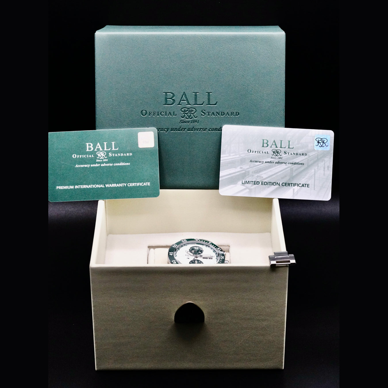 Ball Roadmaster Rescue Chronograph Green 41mm DC3030C-S2-WH