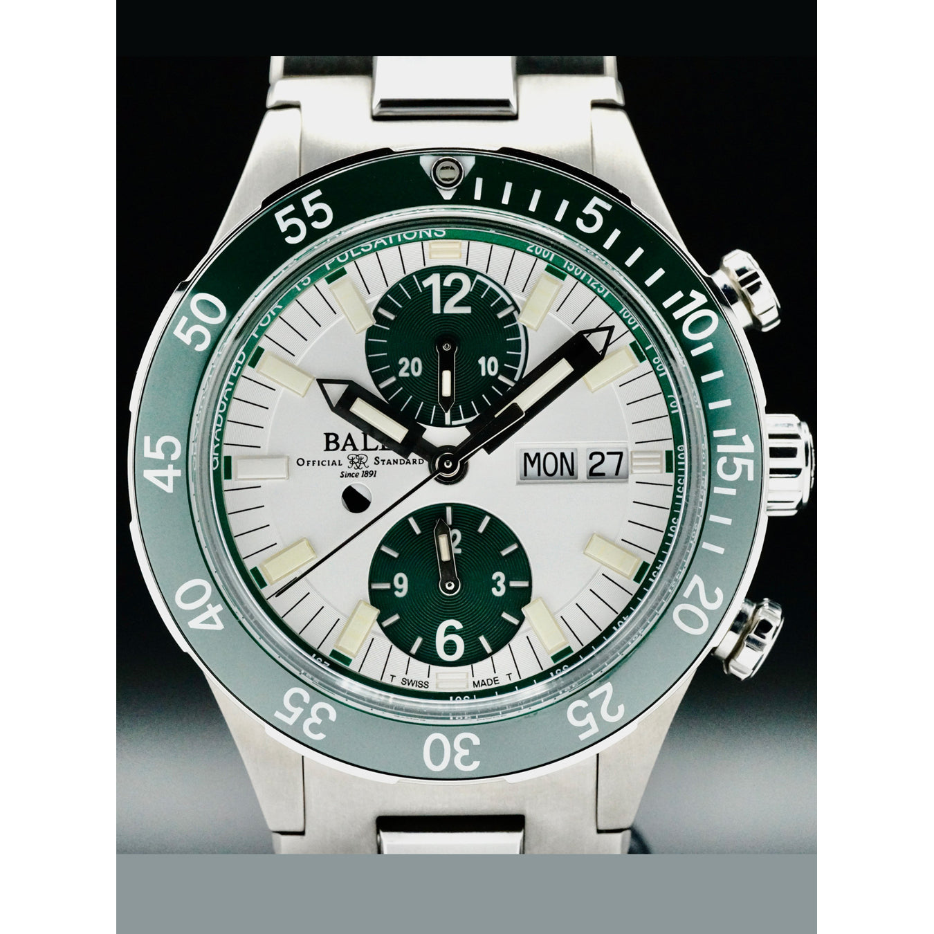 Ball Roadmaster Rescue Chronograph Green 41mm DC3030C-S2-WH