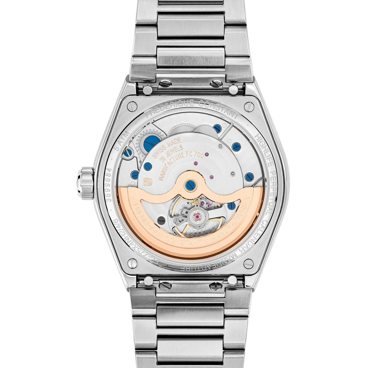 Frederique Constant Highlife Perpetual Calendar Manufacture FC-775N4NH6B Blue Dial