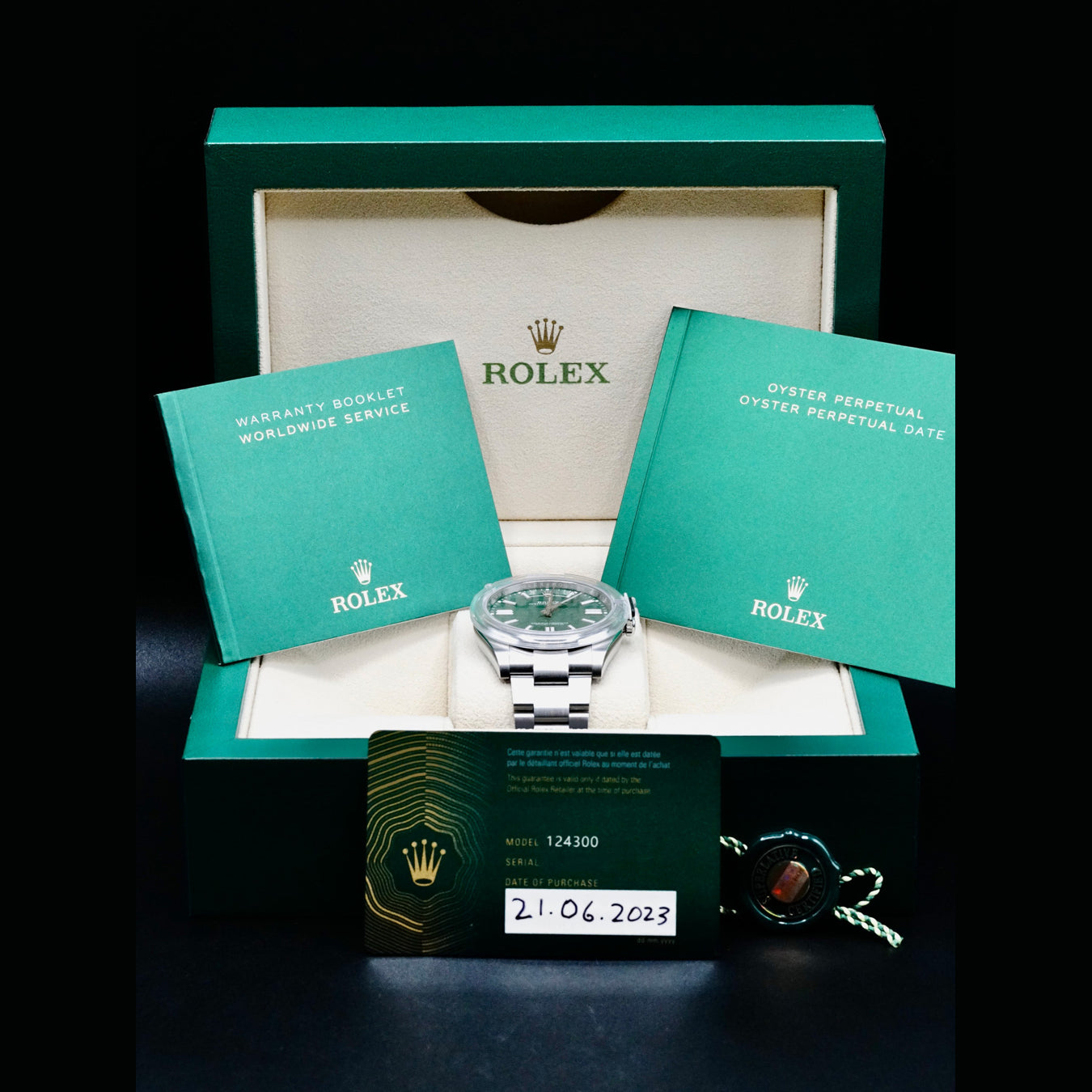 Rolex 124300 Oyster Perpetual 41 Green
