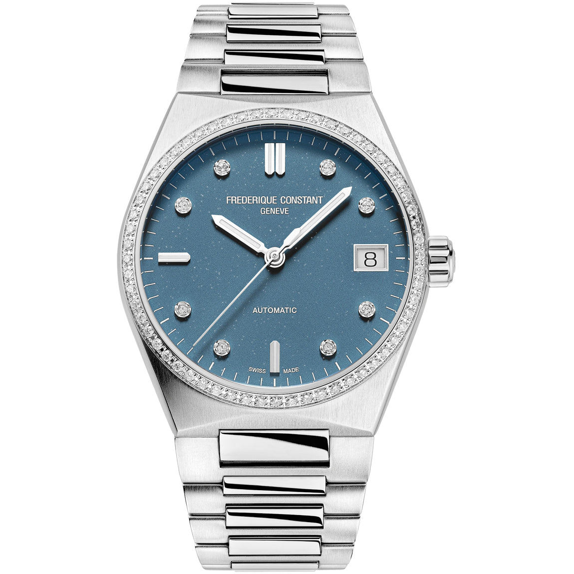 Frederique Constant Highlife Ladies Automatic Sparkling FC-303LBSD2NHD6B Blue Dial