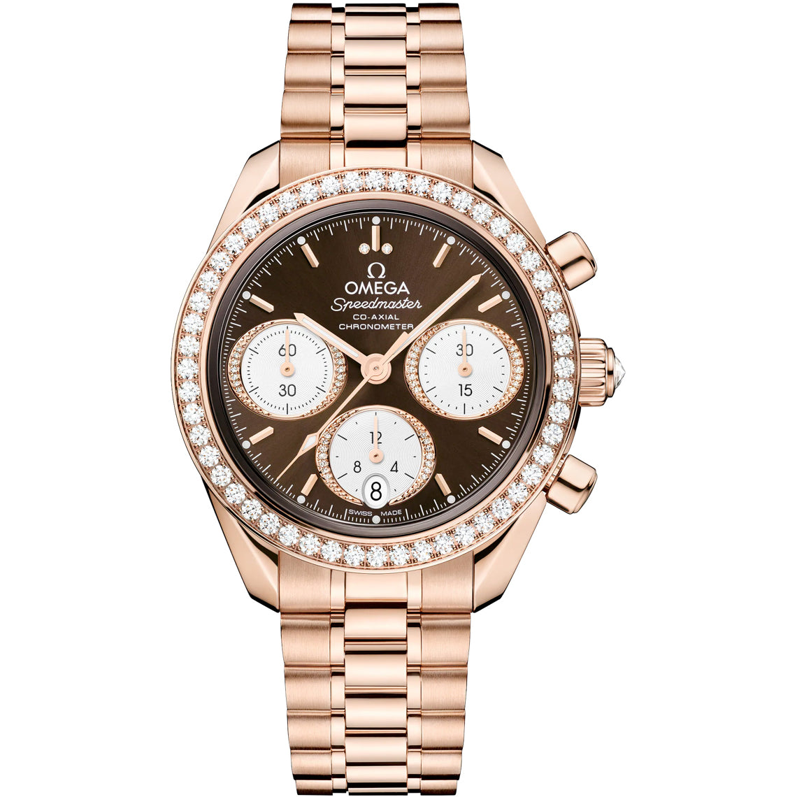 Omega Speedmaster 38 Co-Axial Chronograph 38mm Gold on Bracelet