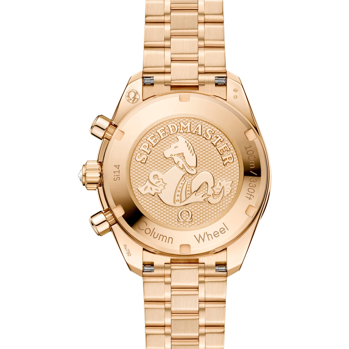 Omega Speedmaster 38 Co-Axial Chronograph 38mm Gold on Bracelet
