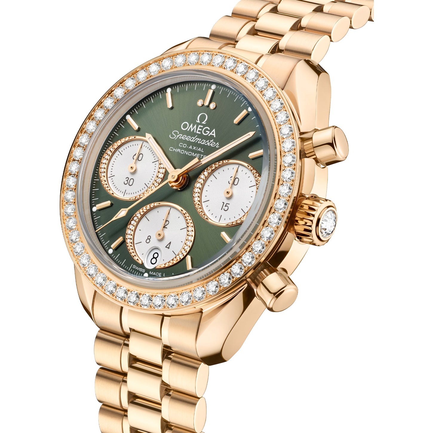 Omega Speedmaster 38 Co-Axial Chronograph 38mm Gold on Bracelet
