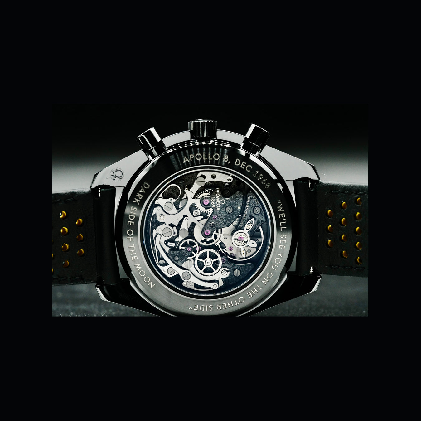 Omega 311.92.44.30.01.001 Speedmaster Moonwatch Dark Side of the Moon Apollo 8