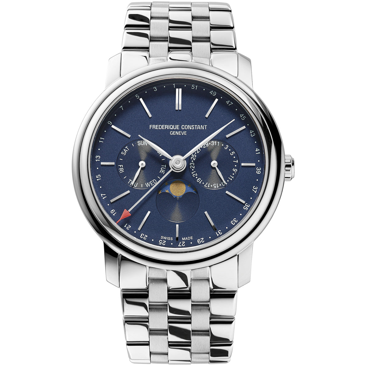 Frederique Constant FC-270N4P6B Classics Index Business Timer Blue Dial