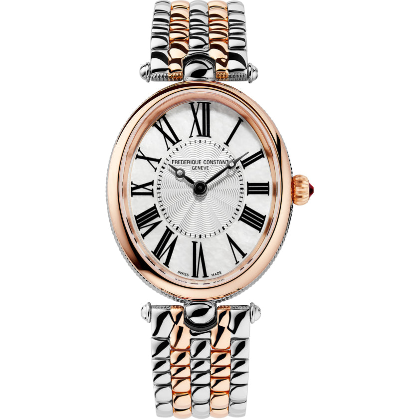 Frederique Constant FC-200MPW2V2B Art Deco Oval Ladies White Dial