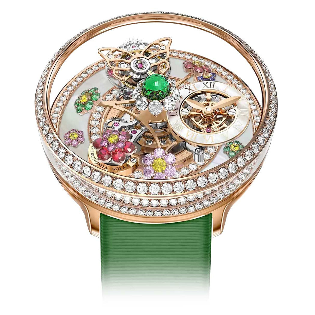 Jacob & Co. Fleurs De Jardin Rose Gold Pavé on Strap