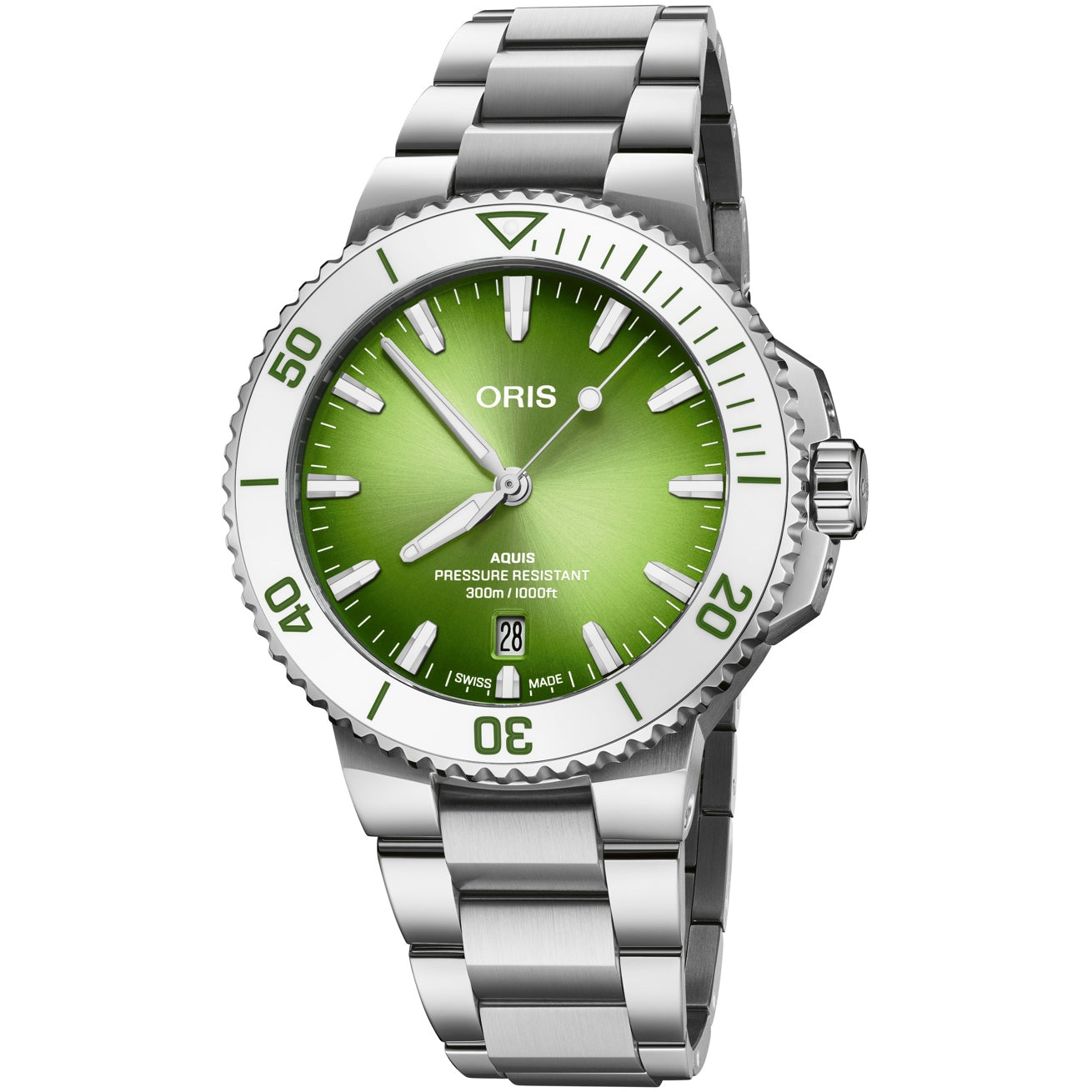 Oris 01 733 7787 4137-07 8 22 04PEB Aquis Date 41.50 mm Water-Melon Summer