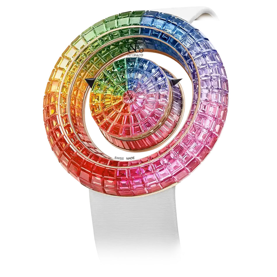 Jacob & Co. Brilliant Mystery Sapphires Rose Gold on Strap 44mm