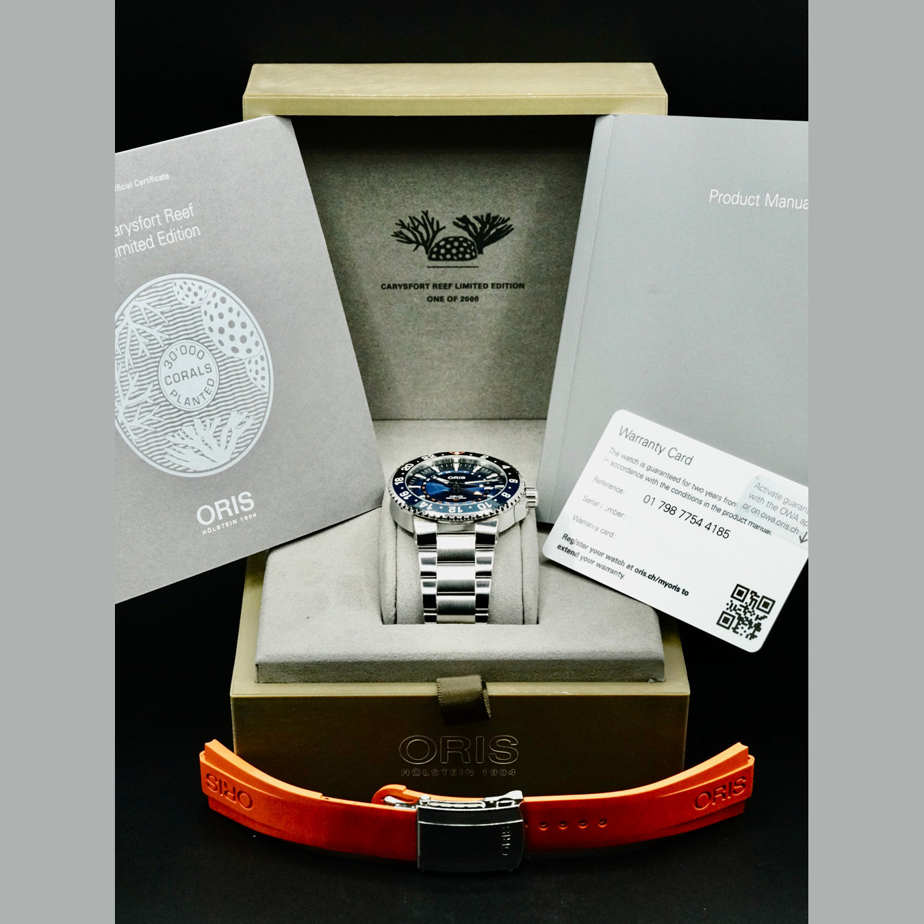 Oris 01 798 7754 4185 Aquis Date