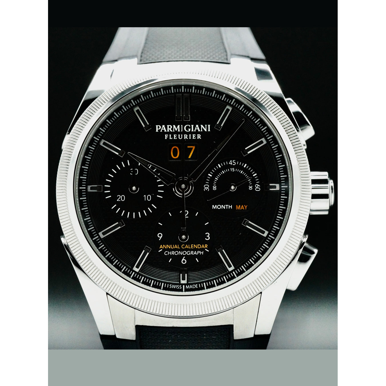Parmigiani Fleurier PFC906-0000210-X01482 Tondagraph GT Acier on Strap