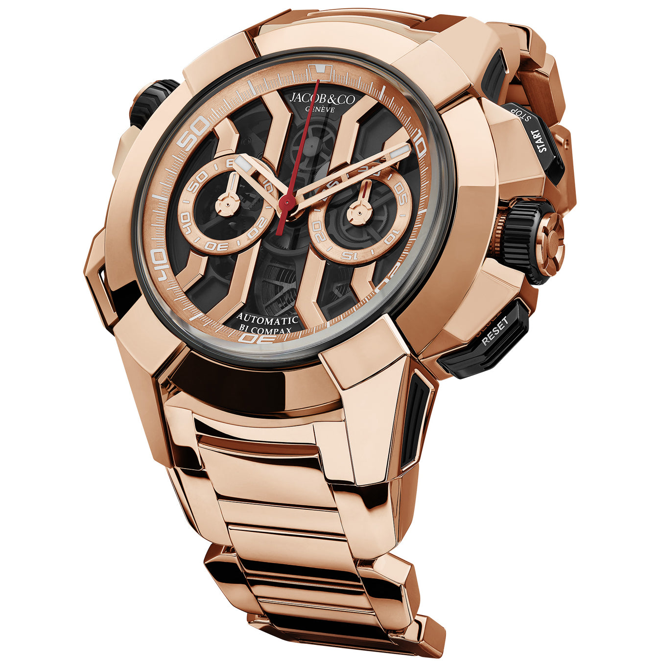 Jacob & Co. Epic X Chrono 47mm Rose Gold on Bracelet