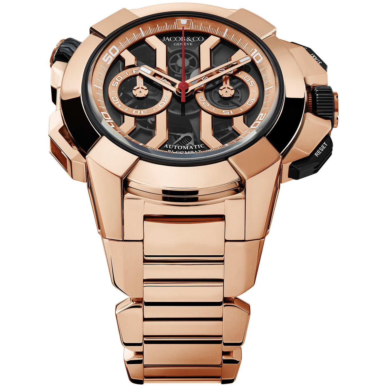 Jacob & Co. Epic X Chrono 47mm Rose Gold on Bracelet