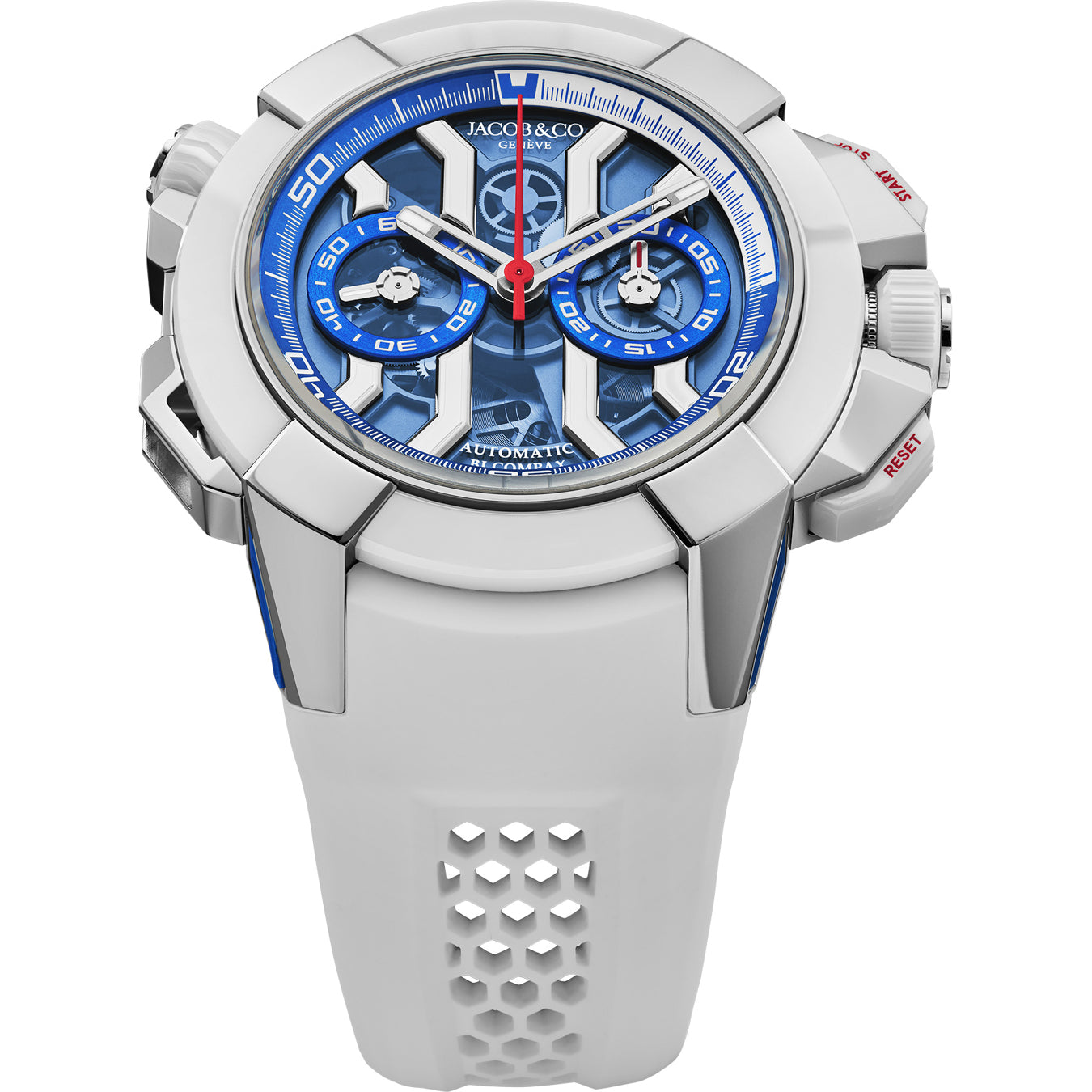 Jacob & Co. Epic X Chrono 47mm Titanium Summer Edition Blue on Strap