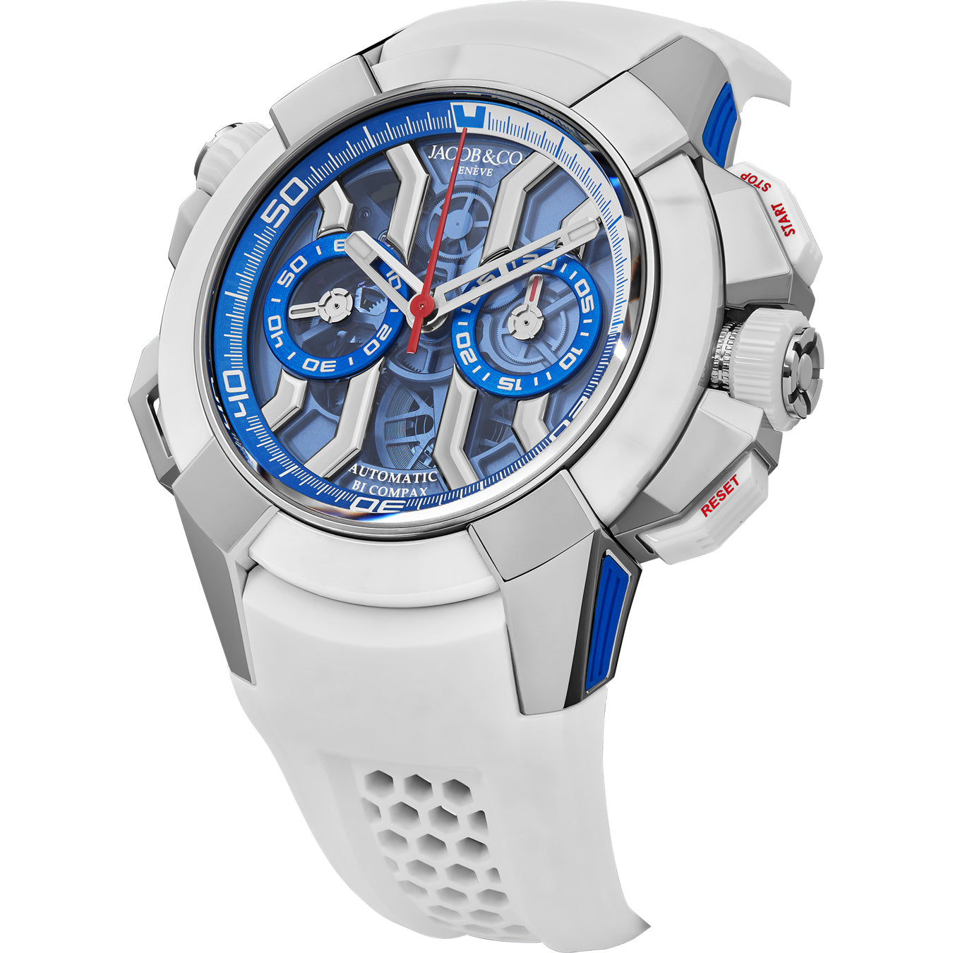 Jacob & Co. Epic X Chrono 47mm Titanium Summer Edition Blue on Strap