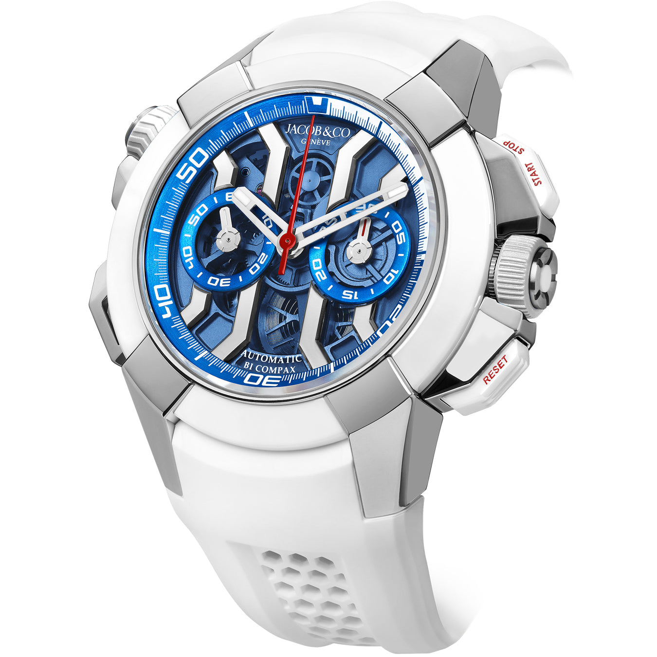 Jacob & Co. Epic X Chrono 47mm Titanium Summer Edition Blue on Strap