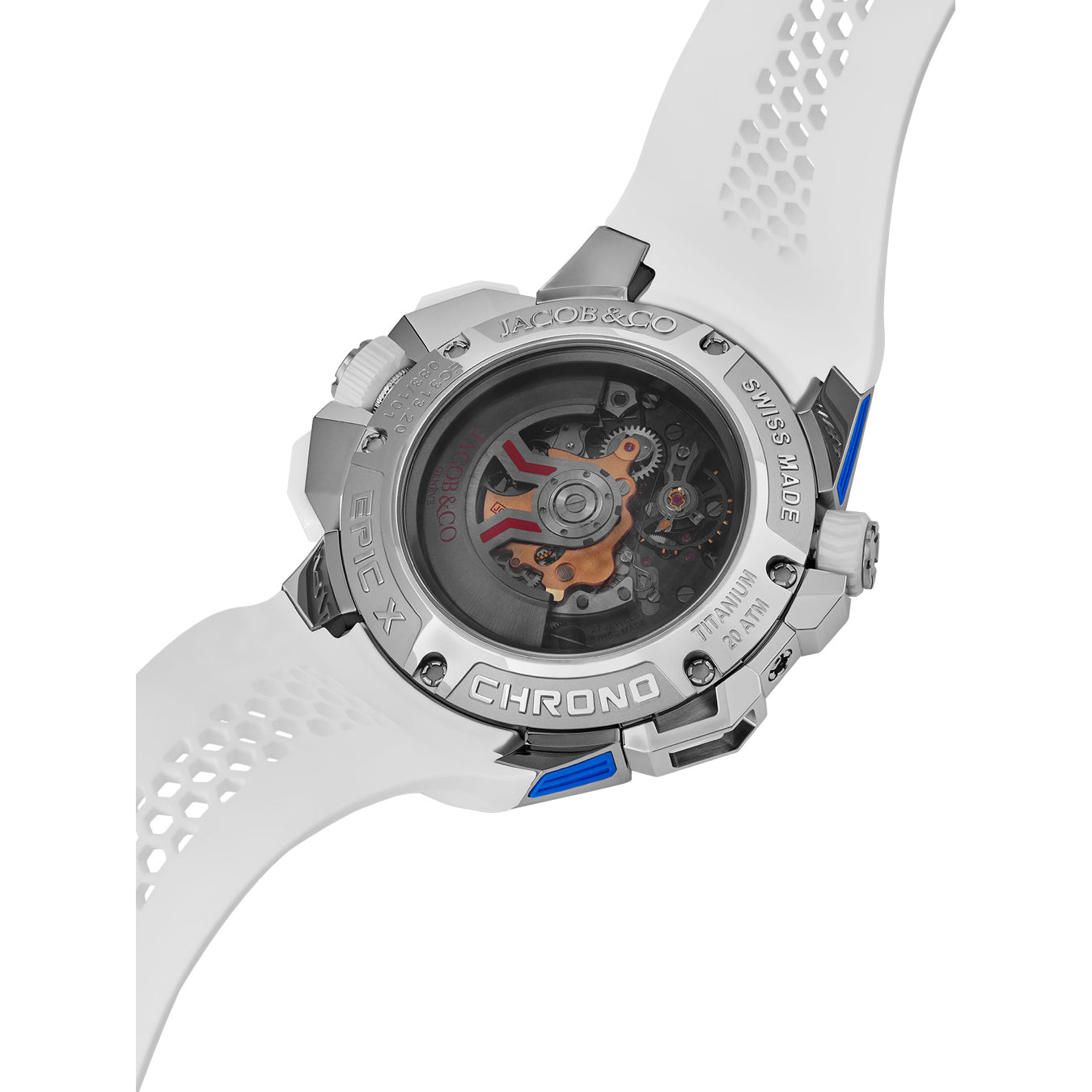 Jacob & Co. Epic X Chrono 47mm Titanium Summer Edition Blue on Strap