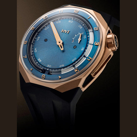 HYT Rose Gold T1 Petrol Blue