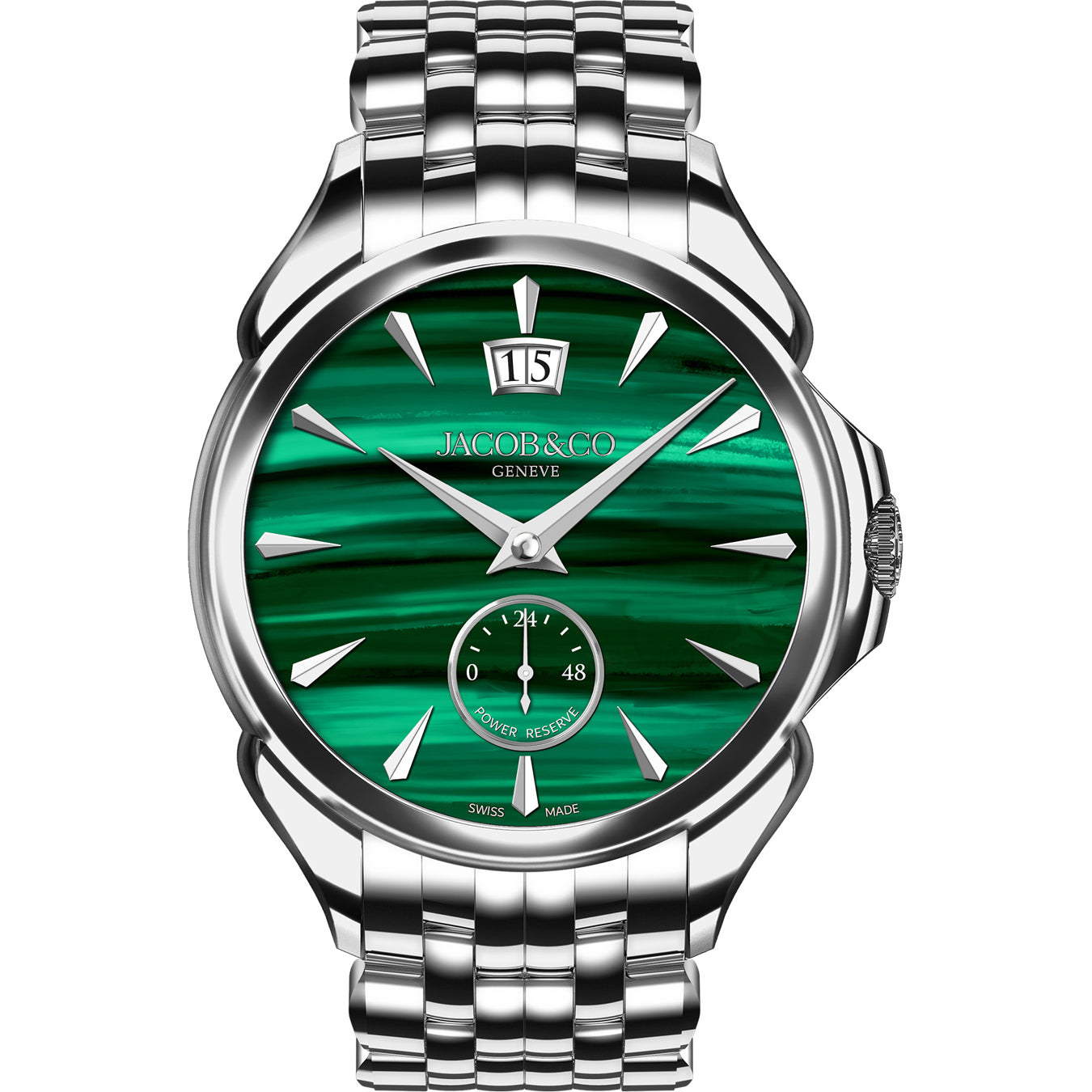 Jacob & Co. Palatial Classic Malachite on Bracelet