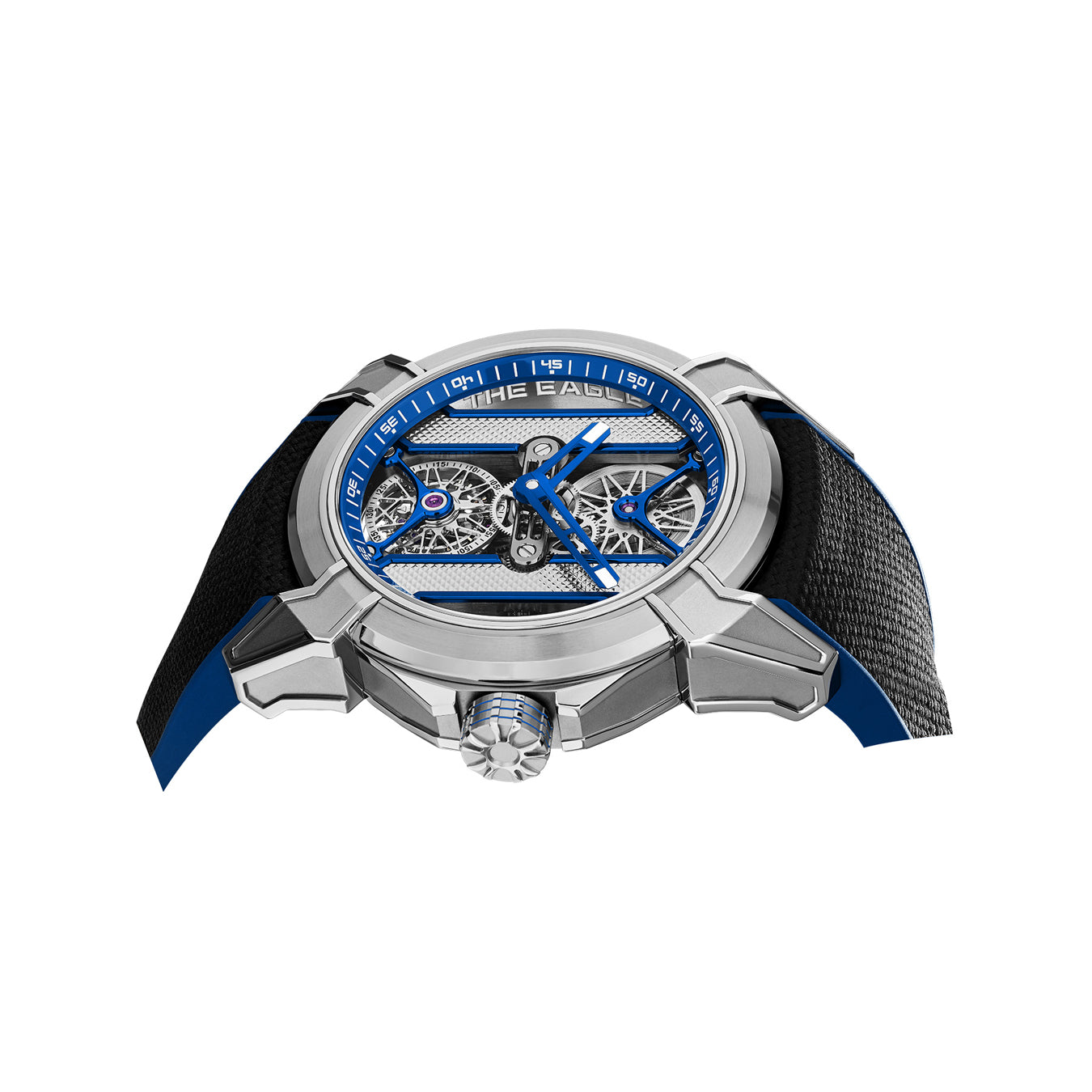 Jacob & Co. Epic X Tourbillon Khabib Titanium Blue on Strap