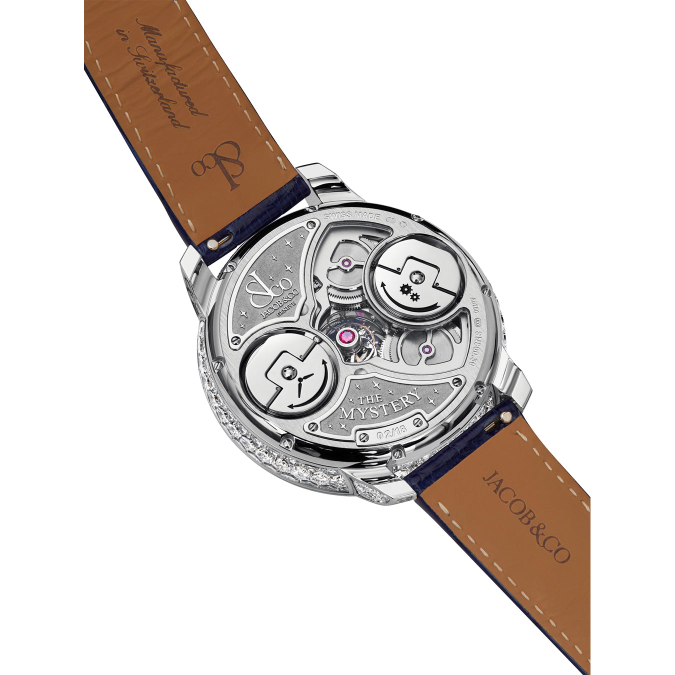 Jacob & Co. The Mystery Tourbillon White Gold Diamonds on Strap