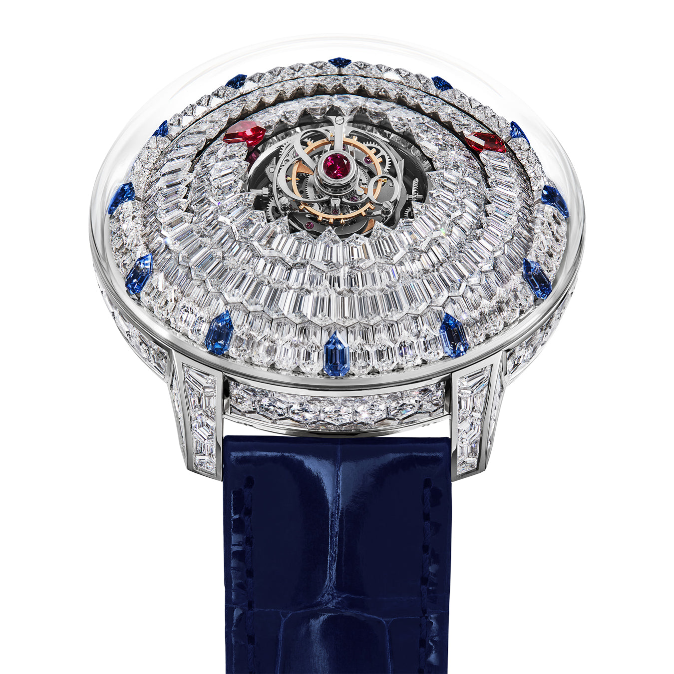 Jacob & Co. The Mystery Tourbillon White Gold Diamonds on Strap