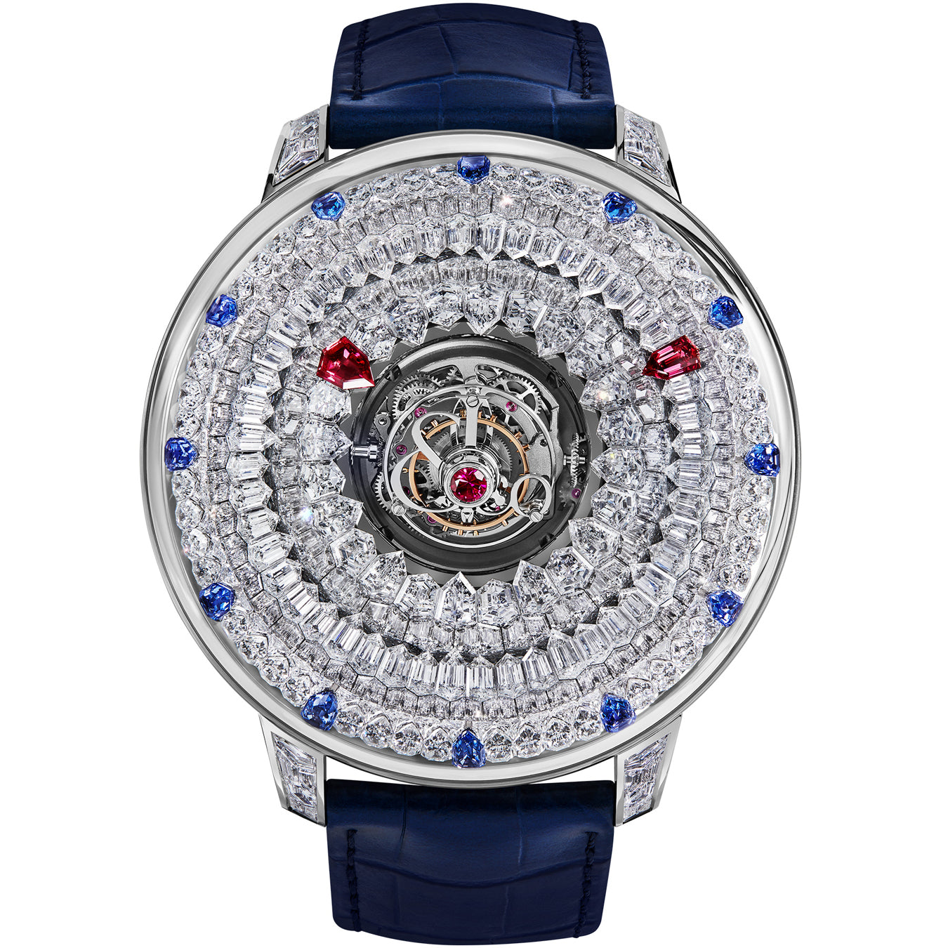 Jacob & Co. The Mystery Tourbillon White Gold Diamonds on Strap