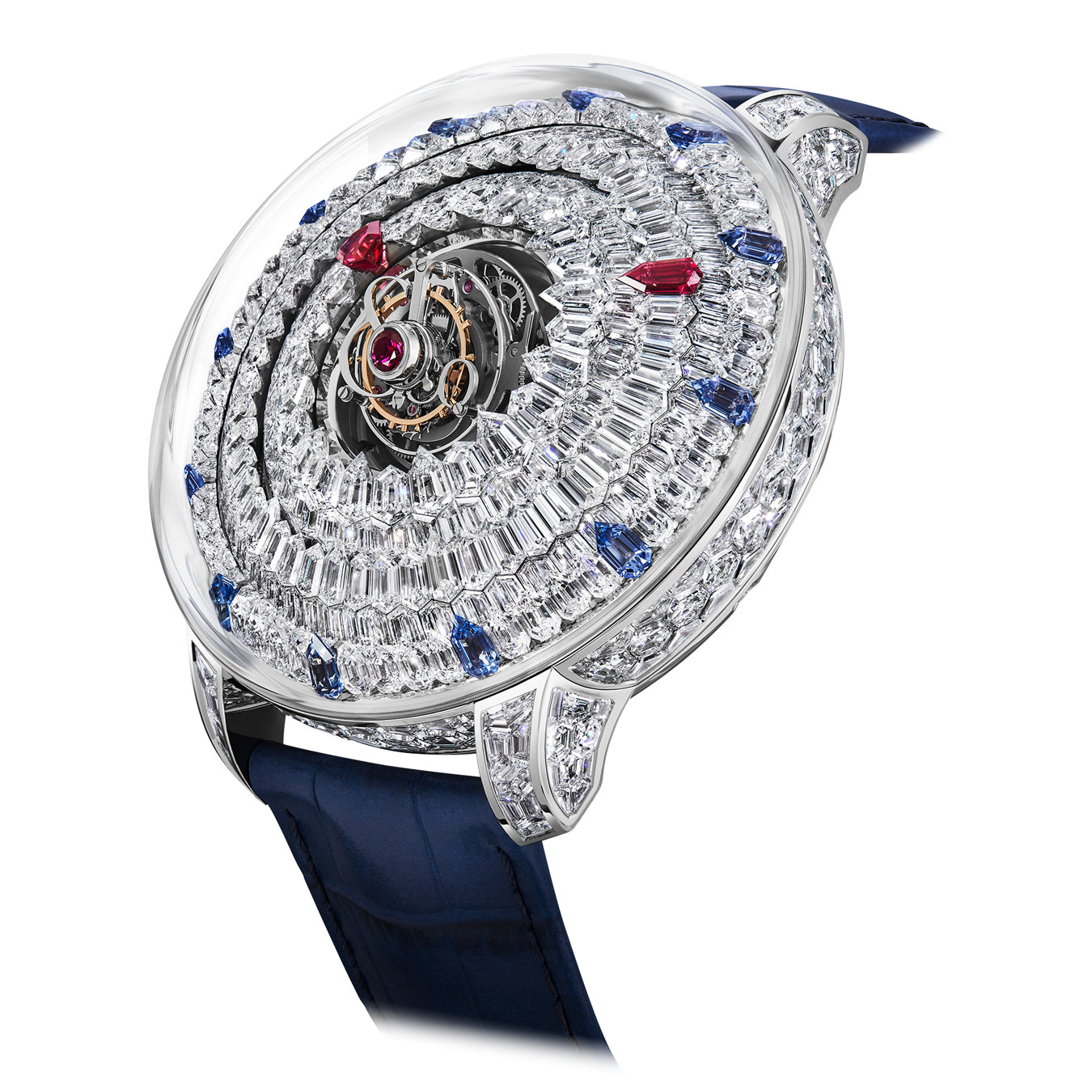 Jacob & Co. The Mystery Tourbillon White Gold Diamonds on Strap