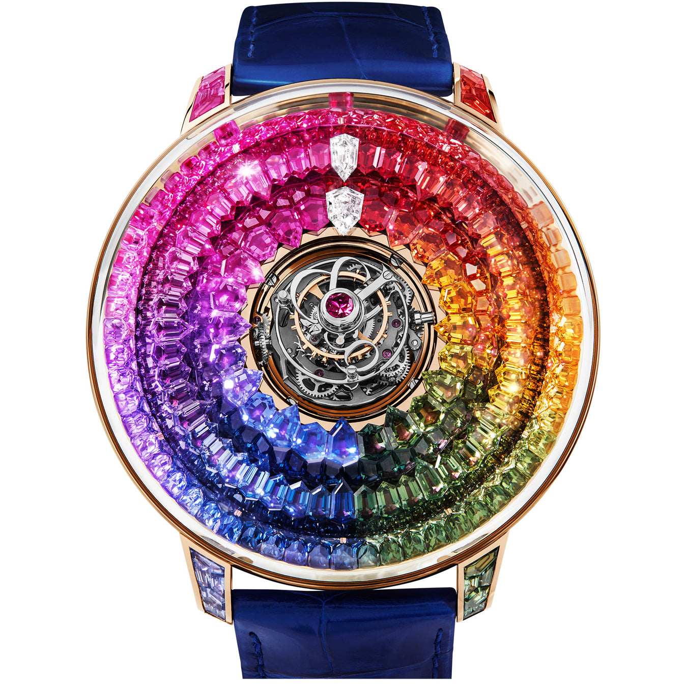 Jacob & Co. The Mystery Tourbillon Rose Gold Rainbow on Strap