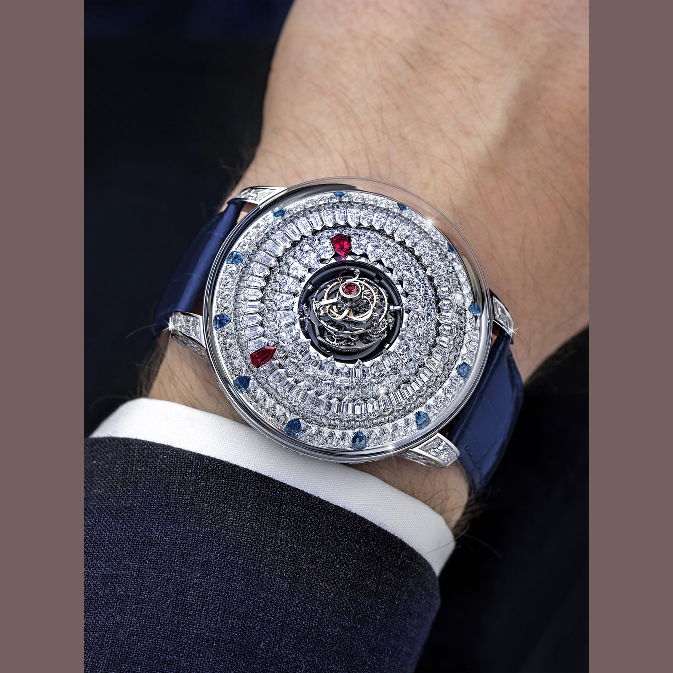 Jacob & Co. The Mystery Tourbillon White Gold Diamonds on Strap