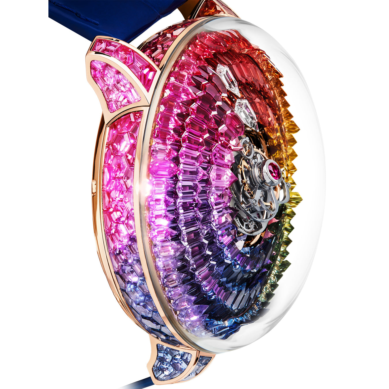 Jacob & Co. The Mystery Tourbillon Rose Gold Rainbow on Strap