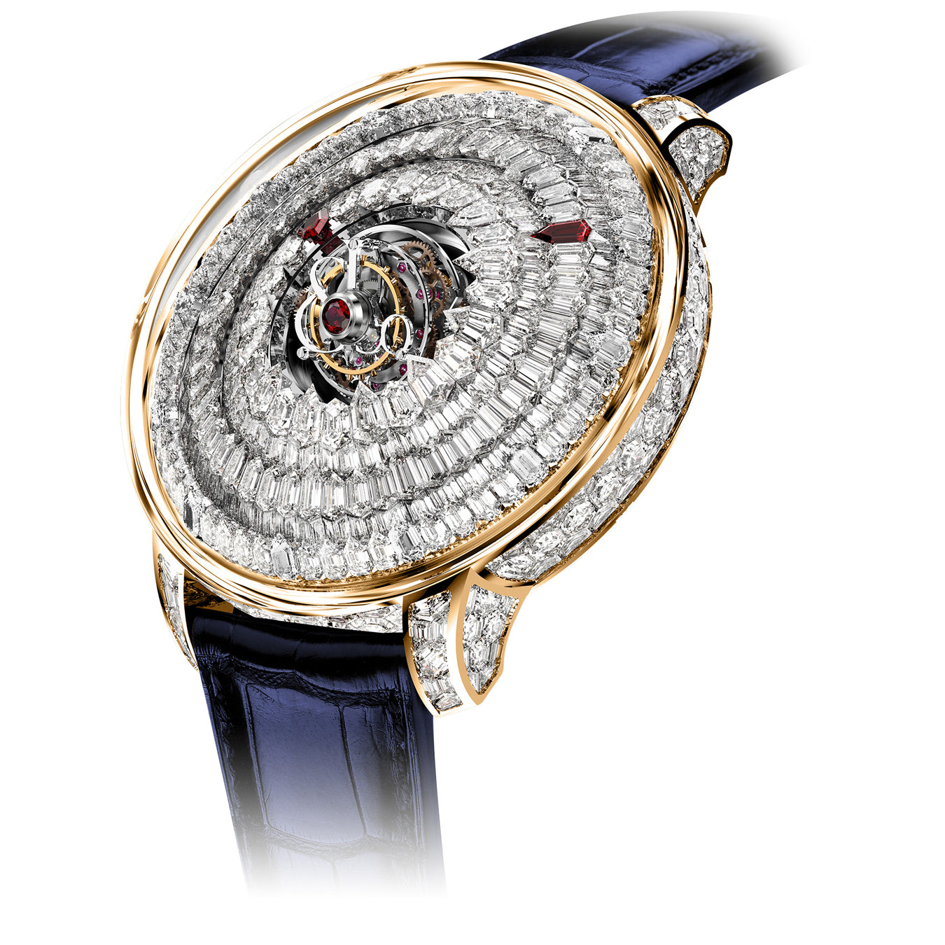 Jacob & Co. The Mystery Tourbillon Rose Gold White on Strap
