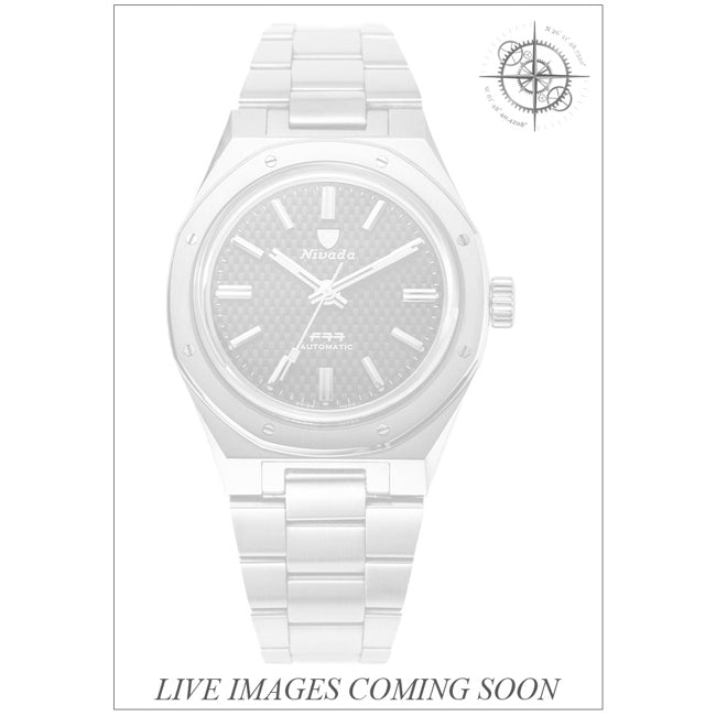 Nivada Grenchen 68001A77 F77 Blue Dial No Date
